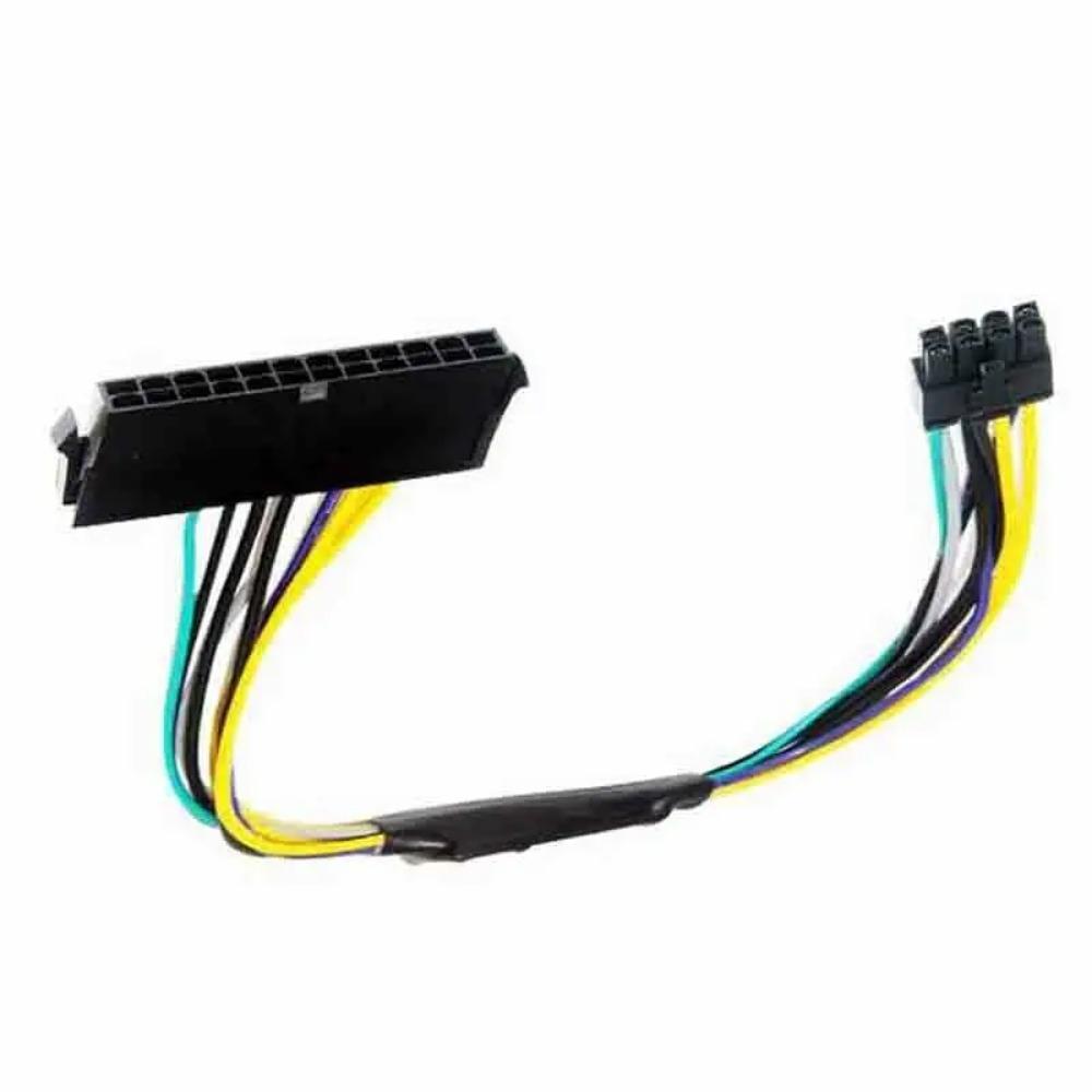 30cm ATX 24Pin to 8Pin PSU Power Adapter Cable Motherboard Replacement Cord for DELL Optiplex 3020 7020 9020 Precision T1700