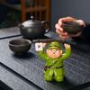 Surrendering Soldier Ceramic Tea Pet Ornament