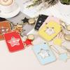 PATIKIL 2-Piece Cute Leather ID Holder with Drawer Reel and Keychain, ID Card Clip Protector Cover for Women, Office, Business, and Travel, Light