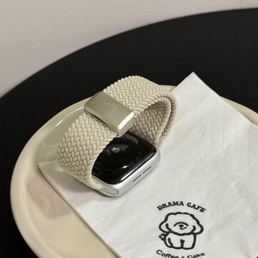 Geflochtenes Music Puppy-Uhrenarmband für die Apple Watch Series 5–9 und SE