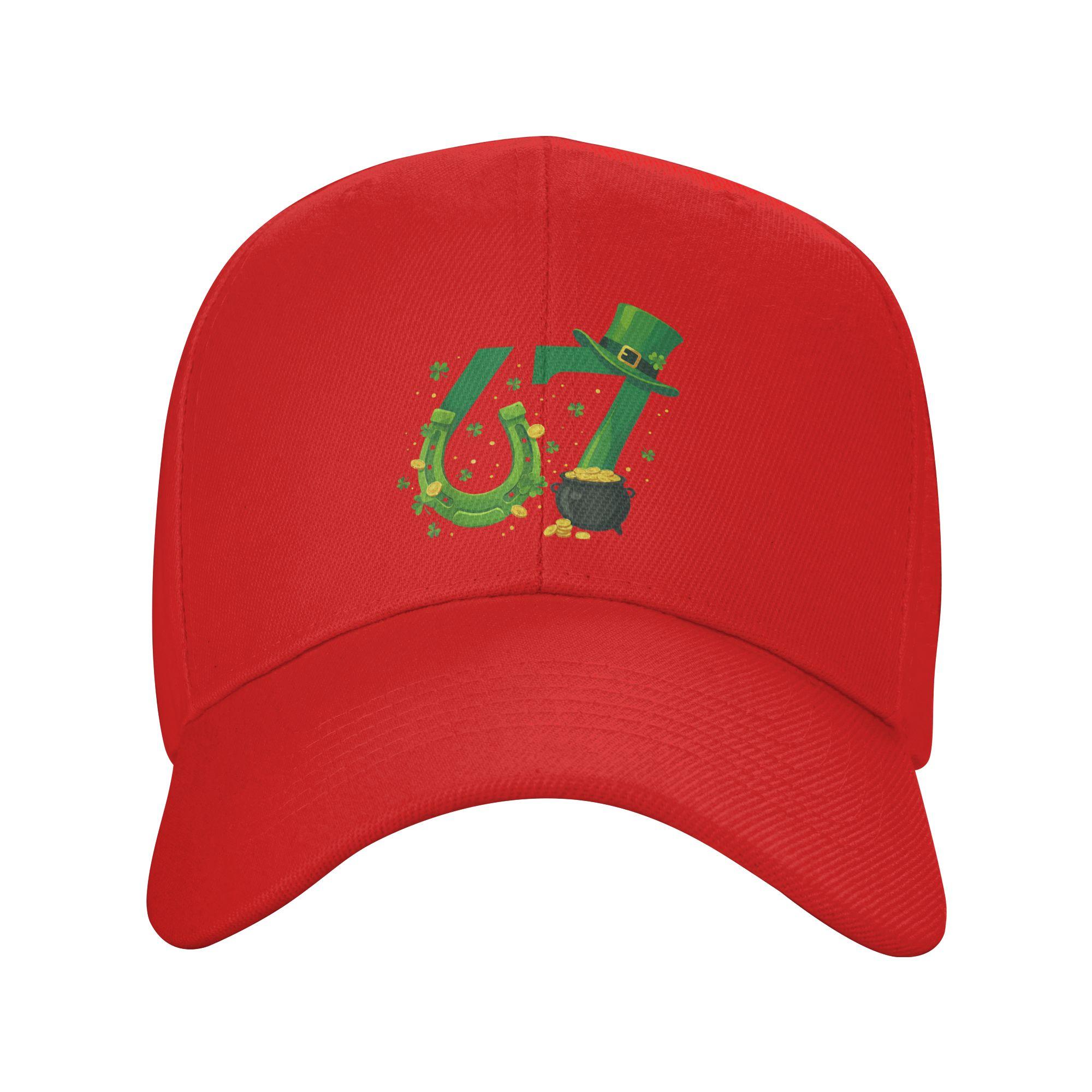 

Summer Casual Baseball Cap Lucky Six Seven Meme 6 7 St Patrick Day Funny 67 Meme Outdoor Hip Hop Hats Men Stylish Snapback Cap One Size