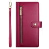 DF-011 For Realme V60 Pro 5G/C75 4G Case Zipper Pocket Wallet Leather Phone Cover with Straps