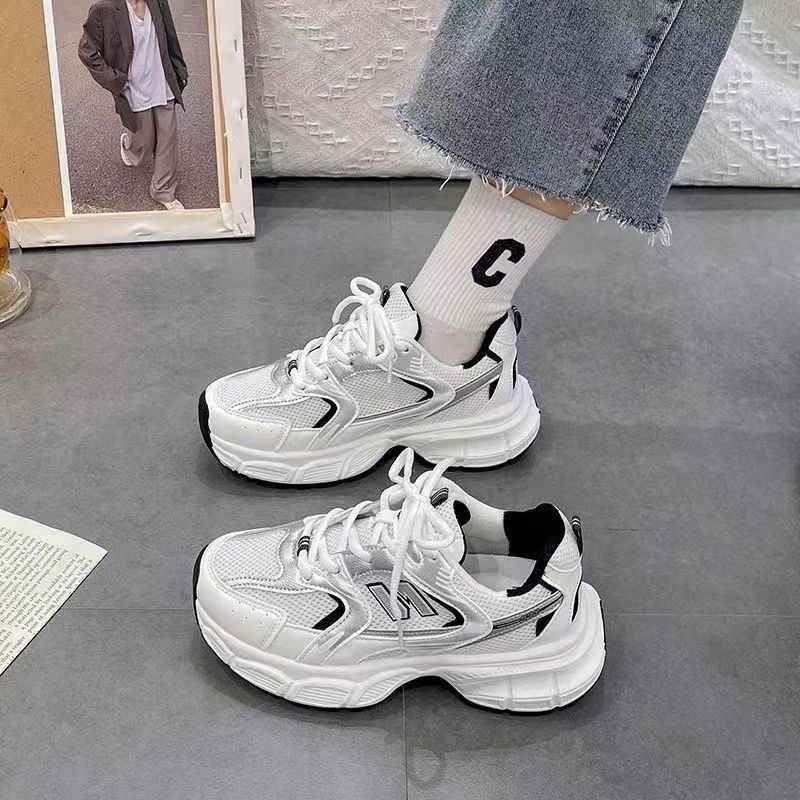 Dad Shoes Casual Spring and Autumn New Primary School Students Sports Shoes Breathable Shoes Running Shoes Mesh Shoes
