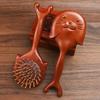 Sandalwood Air Cushion Oval Comb - Solid Wood Fluffy Hairbrush for Head Meridian Massage
