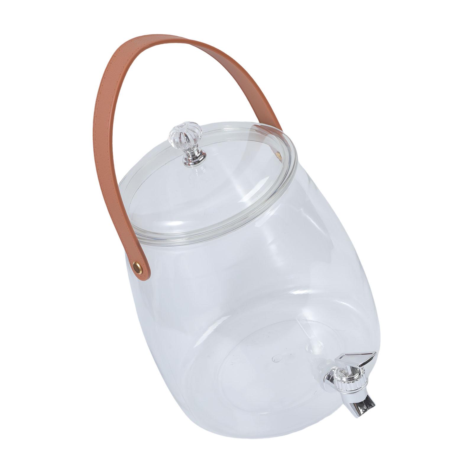 

Контейнер для напитков большой емкости, гальванизированный кран, герметичная конструкция, прочный ПЭТ-пластик для мероприятий и домашнего использования 5L