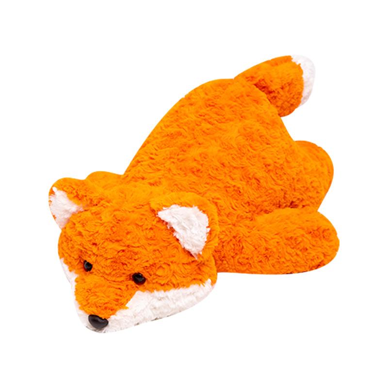 Cute Animal Crocodile Throw Pillow Plush Toy Doll Lying Down Fox Dog Doll Girl Soothing Doll