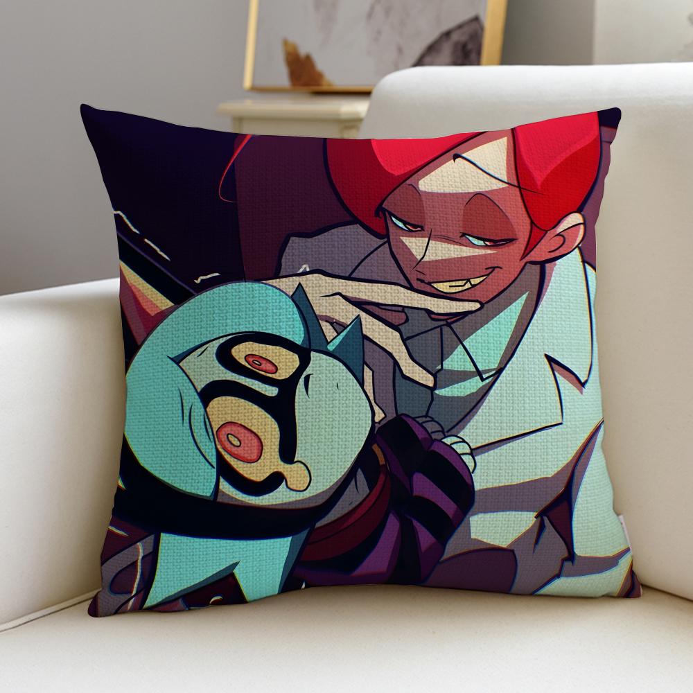 Thrilling PSYCHO CUTIESS Cushion Cover Breathable and skinfriendly linen pillowcase square removable and washable cushion
