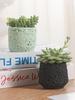 Nordic Cement Flower Pot - Creative Volcanic Rock Design, Breathable Indoor Succulent and Green Plant Planter.