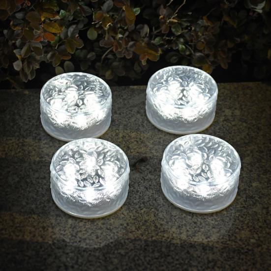 Yousheng Solar Deck Light, Outdoor Solar Step Light, Waterproof LED Solar Light for Outdoor Stairs Garden Patio Yard