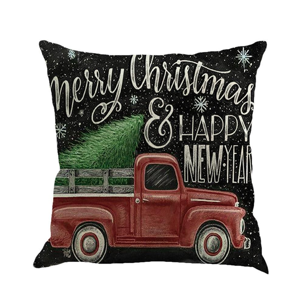 Versatile Cotton Linen Christmas Cushion Cover For Sofa Car Home Decor With Timeless Design