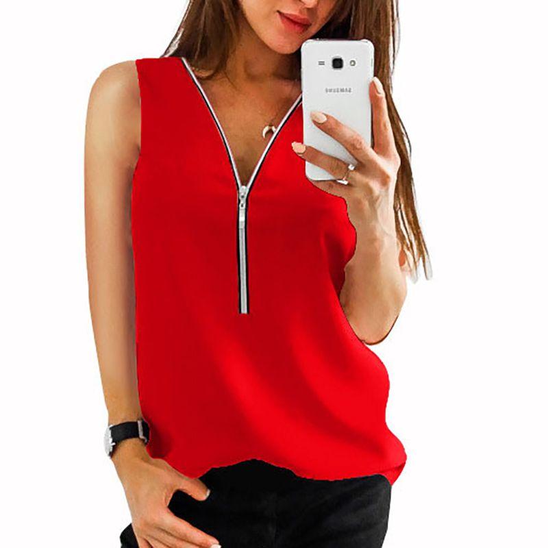 Fashion Women Summer Vest Top Featuring Stylish Sleeveless Design And Comfortable Chiffon Fabric