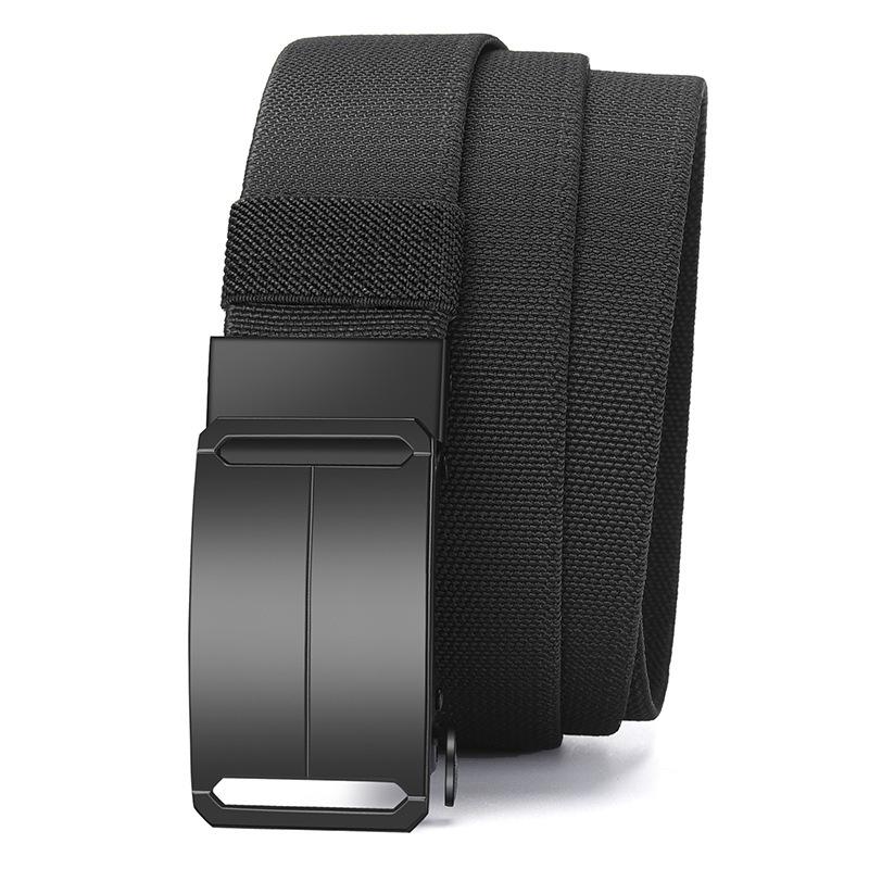 Men's Adjustable Elastic Tactical Nylon Belt with Automatic Buckle