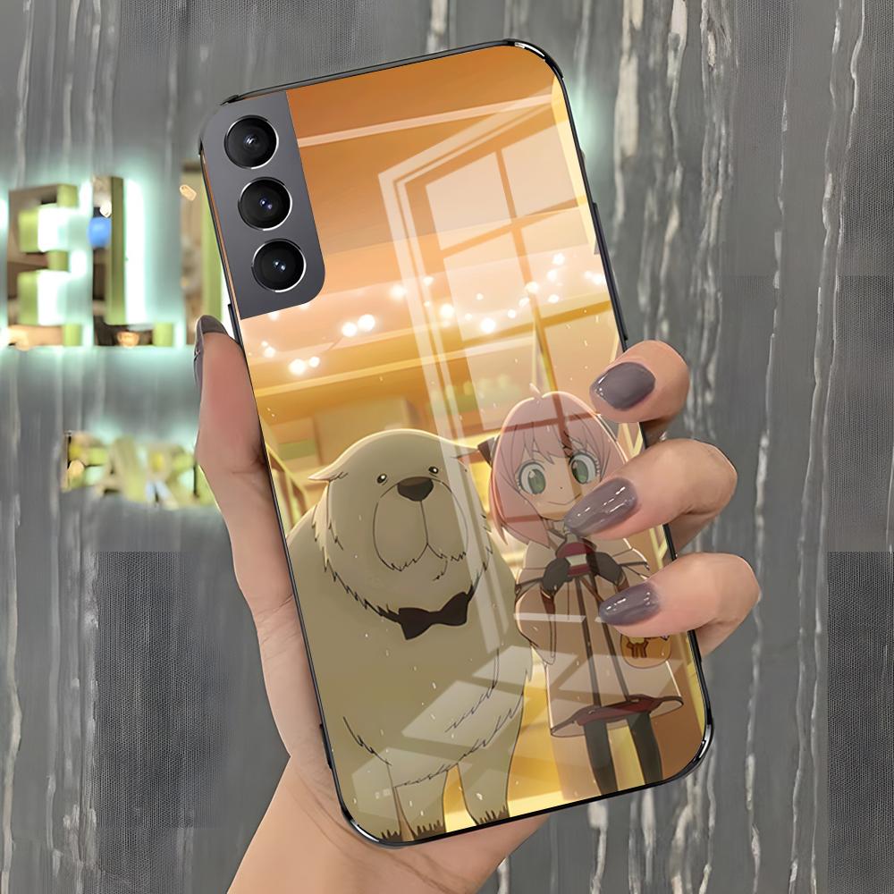 

S-Spy X Family Phone Case For Samsung A25 A13 A33 5G A54 A36 A35 A56 A52 A14 Shockproof Glass Cover Samsung A31 4G