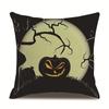 Halloween Linen Pillow Cover Printed Pillow Cover