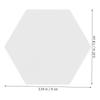60 Sheets Hexagon Patchwork Paper Drawing Painting Supplies Multi Functional DIY Quilting Templates Craft Tools for Art Projects