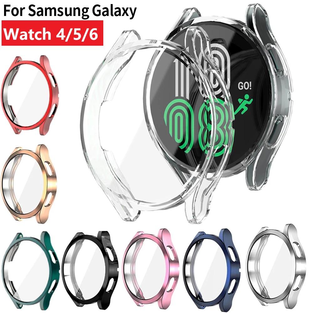 Watch Case for Samsung Galaxy Watch 4/5 40mm 44mm Screen Protector TPU All-Around Bumper Protective Cover for Watch 6 40mm 44mm