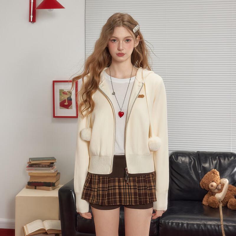 UNIFREE Women's Sweet Knit Hooded Cardigan