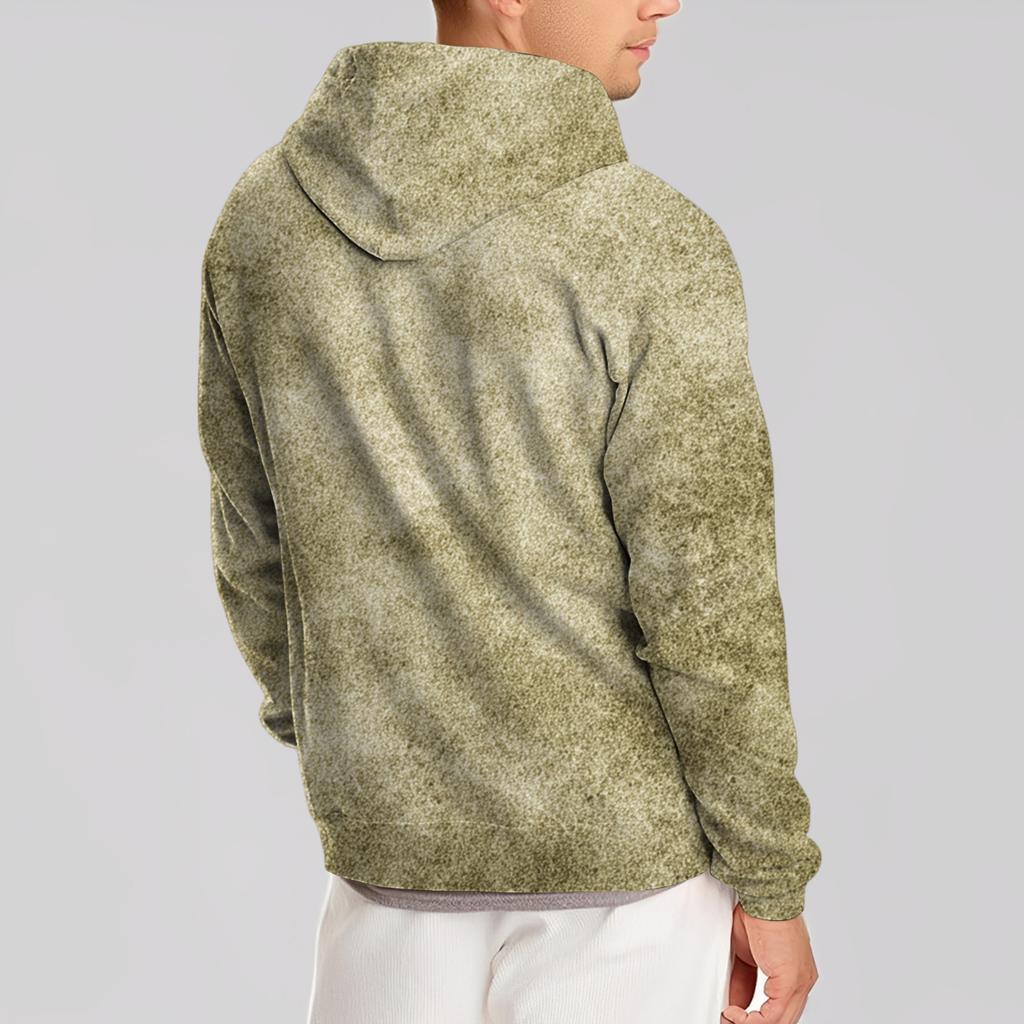 Herre Løstsittende Fritidsjakke med Hette og Snøring