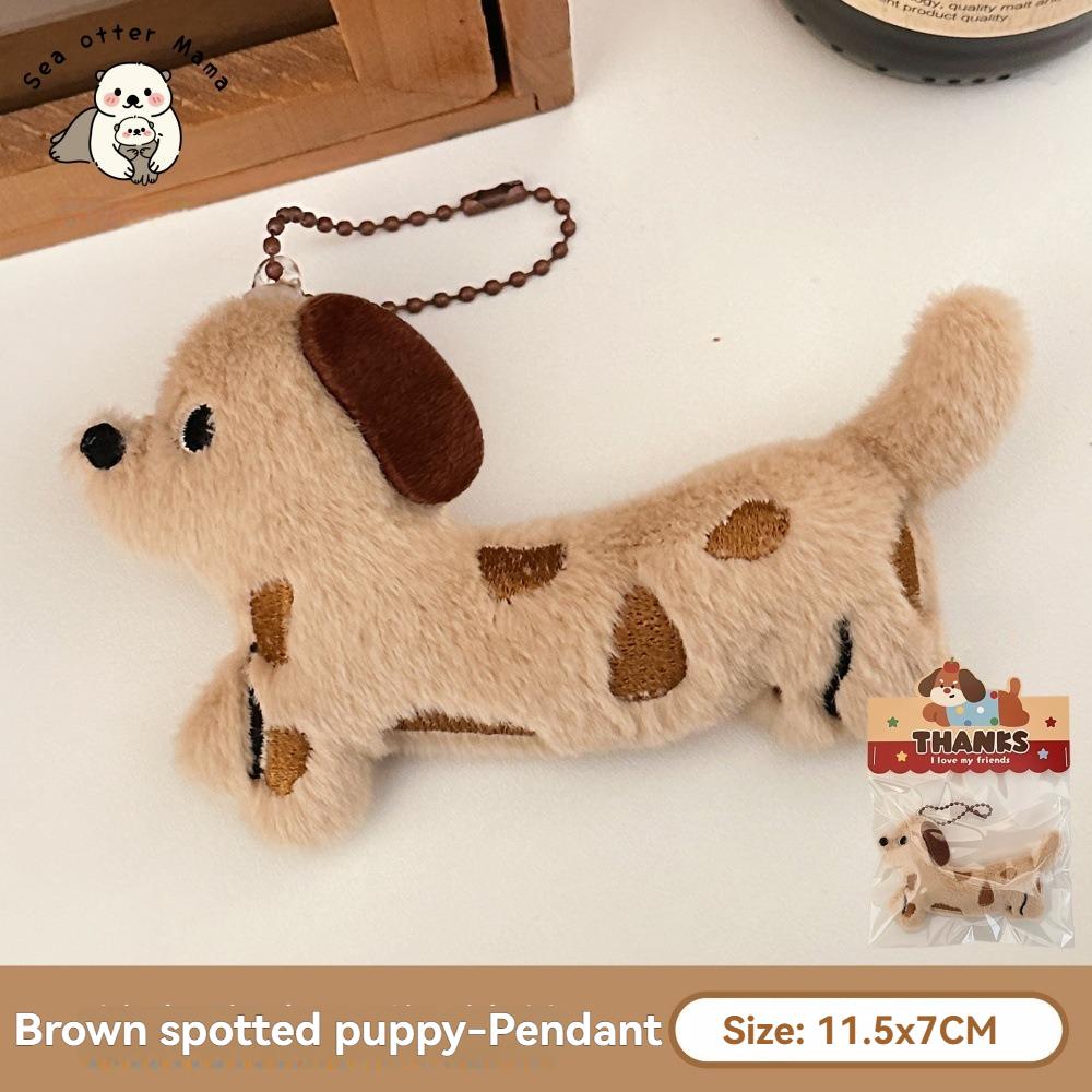 Pendentif Chiot Poupée en Peluche Cartoon Pendentif Poupée Mignonne Décoration Pendentif Porte-clés Cœur de Fille Poupée Sac à Dos