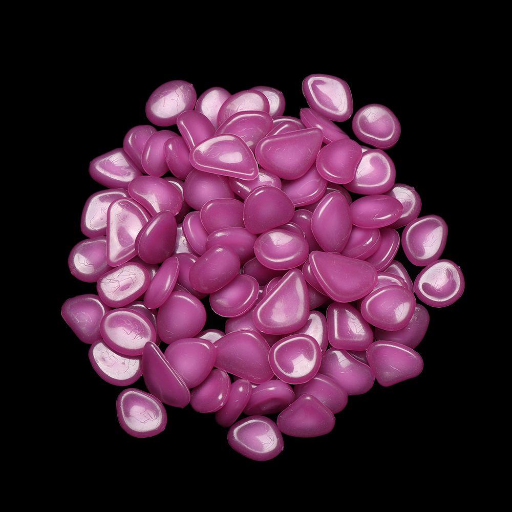 Home Garden Ornament Aquarium Glow In The Dark Artificial Stones Fish Tank Decoration Pebbles