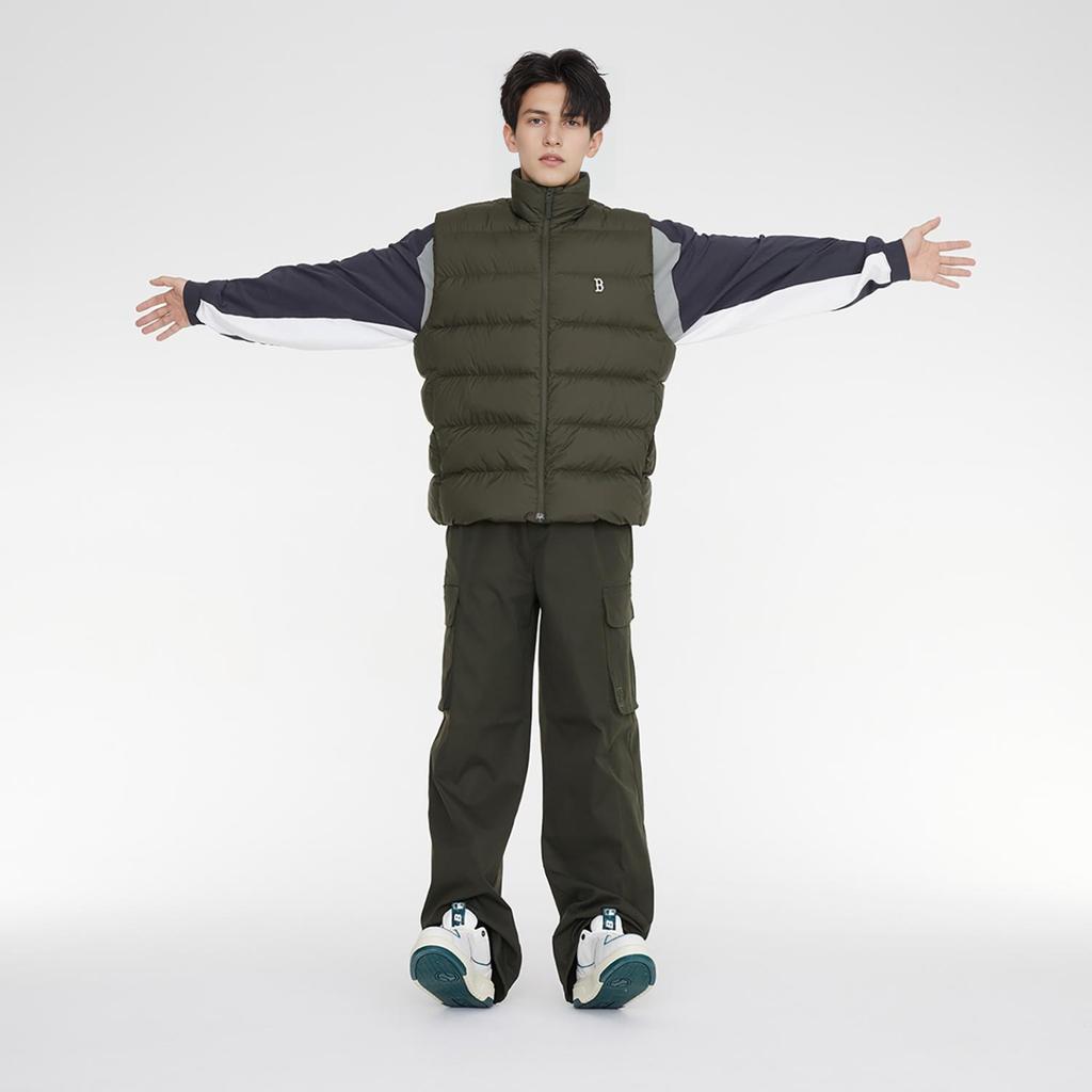 New MLB Boston Red Sox Down Vest Unisex Olive 3ADVB0336-43KAD