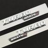 2pcs Car Letters Fender Trim Badge Turbo 4matic Plus Emblem Sticker Mercedes A45 Cla45 Amg C117 Gla45 Gle53 X247 Accessories HOT
