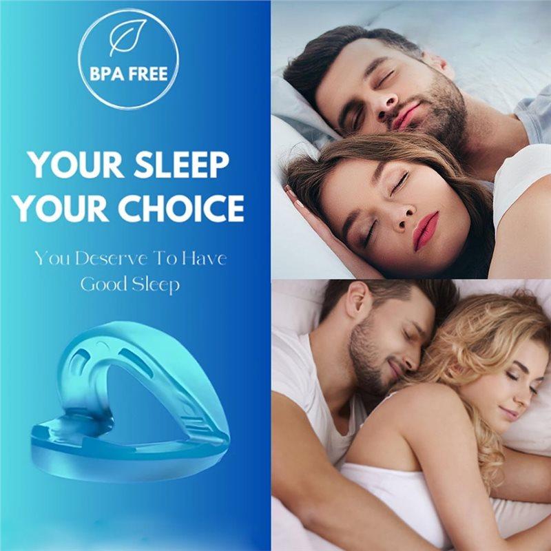 Comfortable& Effective Anti-Snoring Mouthpiece Mouth Guard, Sleep Apnea Solution синий
