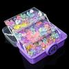 1Pc Children'S Hair Accessory Storage Box With Three Layers And Foldable Hand-Held Accessories Desktop Storage Box Nail Art Box