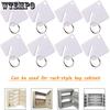 WTEMPO Blank Acrylic Key Ring Label, Acrylic Key Buckle, Acrylic Key Classification Label, Key Cabinet Receipt Card