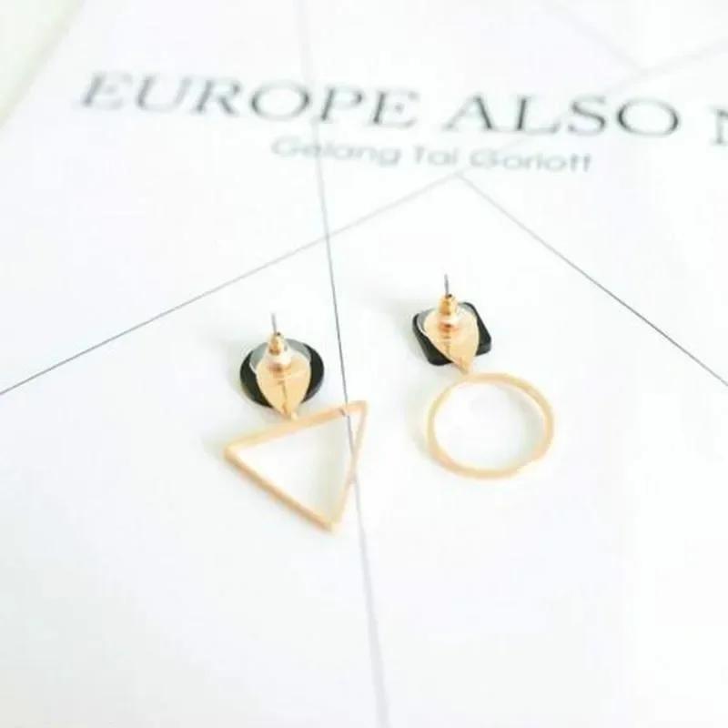 Korejská Osobnost Módní Trojúhelníkové Geometrické Náušnice Klipsy Bez Piercingu Retro Dámské Střapcové Dlouhé Dámské Klipsy na Uši Šperky