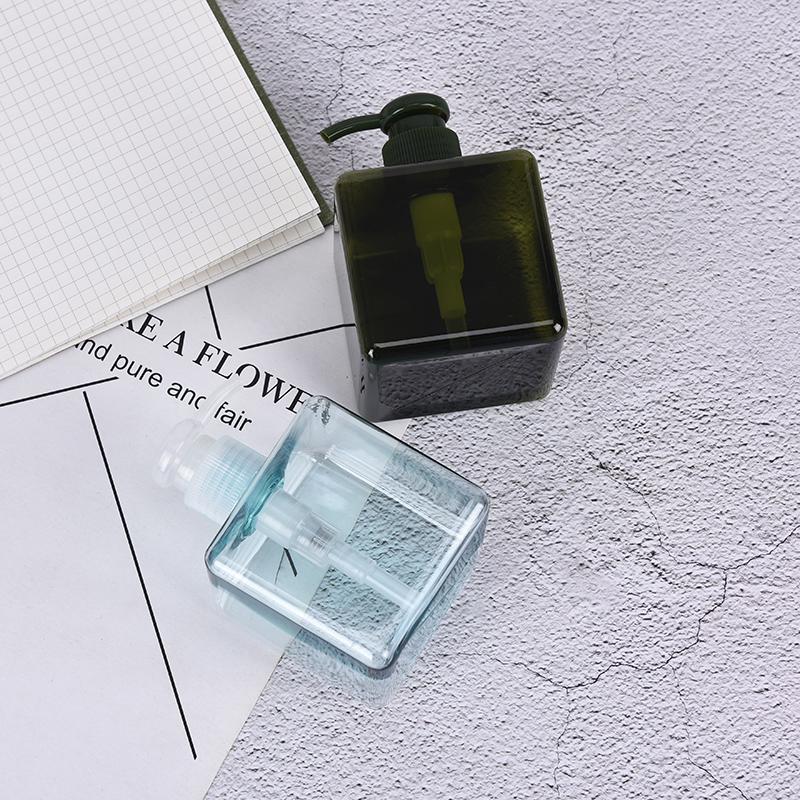 250 ml Lotion Flasche Quadratische leere Plastikflasche Shampoo Gesicht waschen Flasche