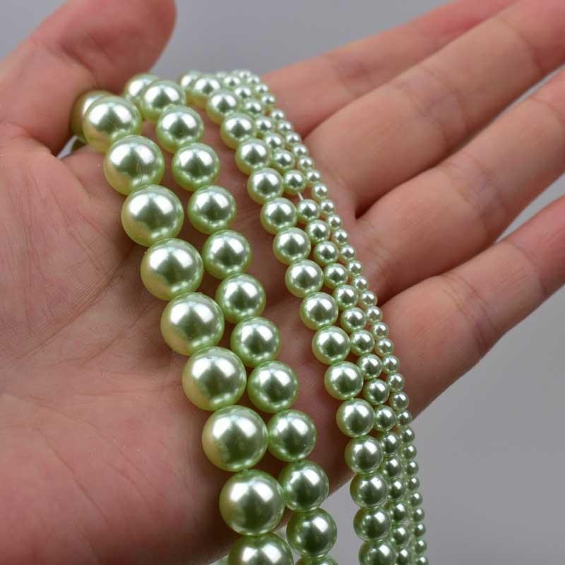 

Разноцветные ракушки и жемчужные бусины для изготовления украшений и аксессуаров своими руками 4mm (approx. 98-100 beads)