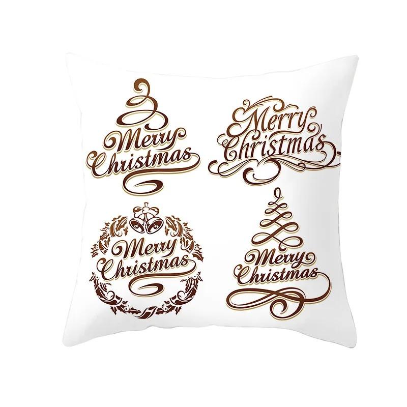 Christmas Themed Pillowcases Car Accessories Office Santa Claus Living Room Sofa Home Pillowcases