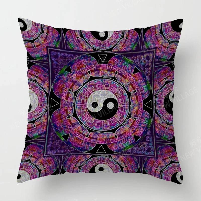 Fall Home Decor Autumn Living Room Throw Pillow Cover Sofa Boho Cushion Cover   Mandala
