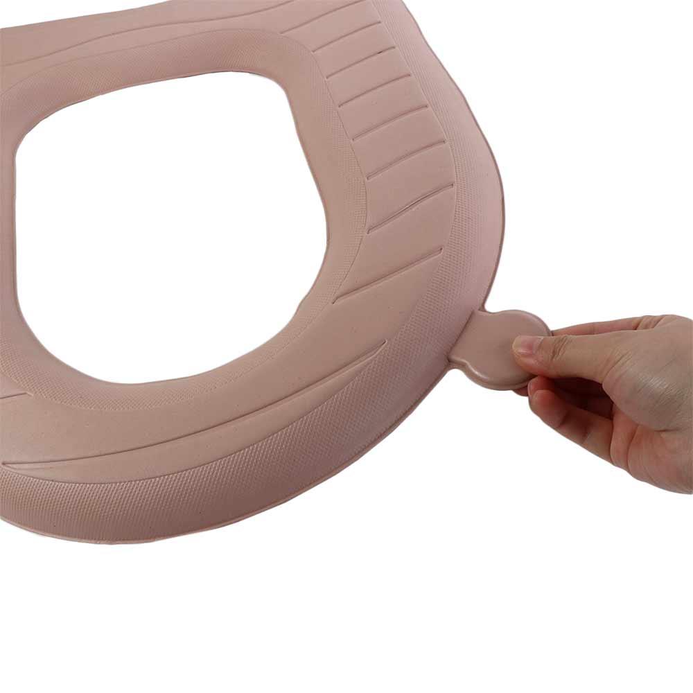Reusable Toilet Seat Cushion With Handle Closestool Mat Washable EVA Toilet Seat Cover  Household