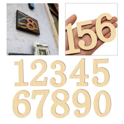 Wooden Numbers Shapes - 10pcs/Set