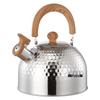 Stainless Xiyijia Whistling Steel Kettle With Retro Wooden Handle Flat Bottom Large Capacity For Boiling Water