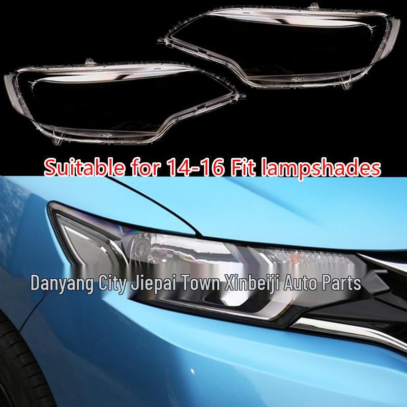 For Honda Fit 2014-2017 Headlight Cover: Transparent Lampshade Replacement Shell