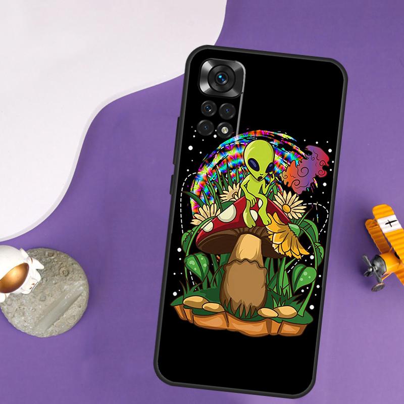 Hippie Mushroom Frog shrooms Case For Xiaomi Redmi Note 13 Pro 14 12 9 10 11 Pro 10S 11S 12S Redmi 10C 13C 14C 12C Cover