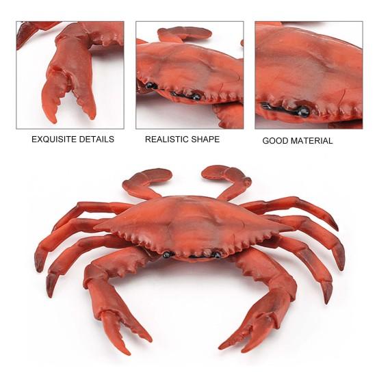 Simulation Animal Model Vivid Intelligence Development Solid Aquarium Miniature Crab Cognition Education Toy for Home