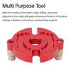 Drill Guide Locator Self Centering Doweling Jig, Dowel Jig Drill Guide Woodworking Tool, Precision Drilling, Aluminum