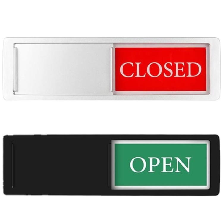 Magnetic Open/Closed Door Sign for Hotels and Offices, Easy Installation