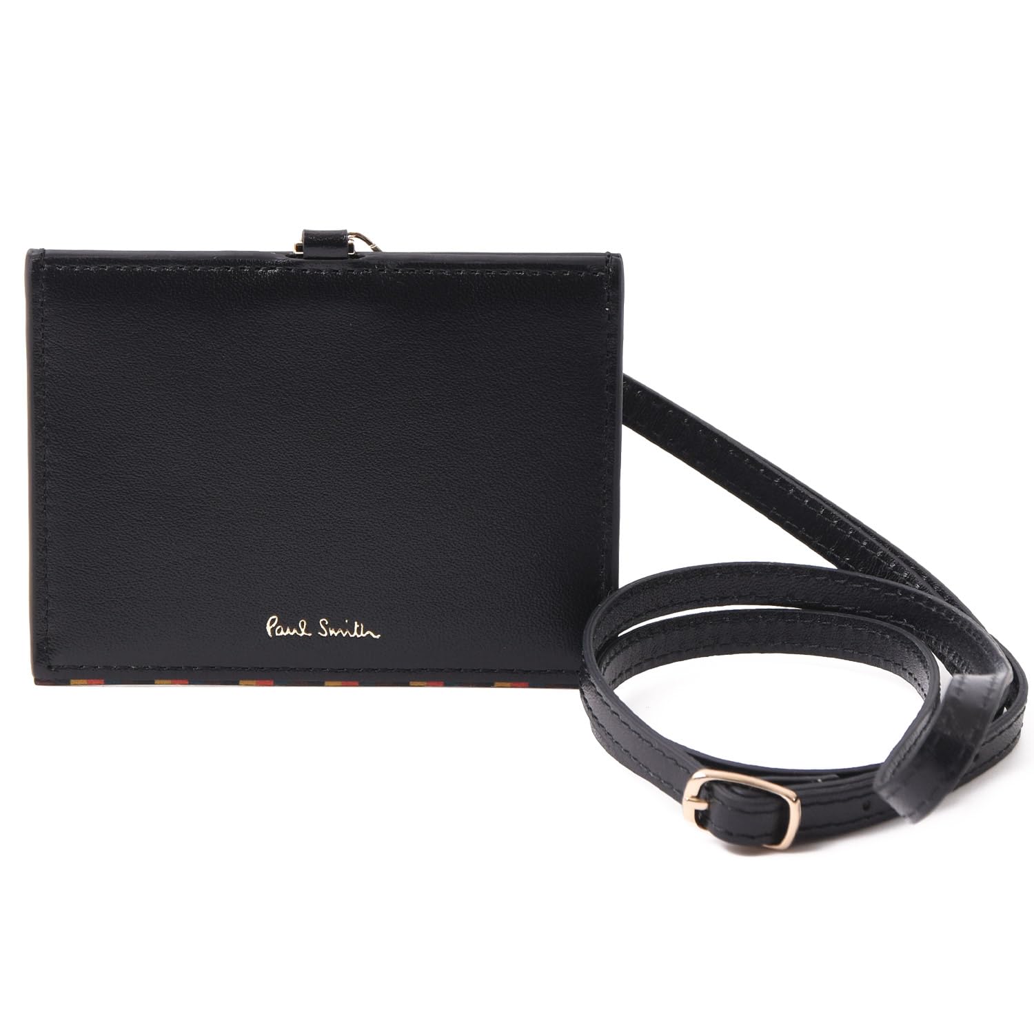 

Paul Smith Кожаный ID-кейс с отделкой Bright Stripe SS24, Черный, 813005 P848 (Без персонализации)