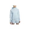 Einfarbiger Kapuzen-Lauf-Sonnenschutz-Top Damen Tops Blau DH1991-442