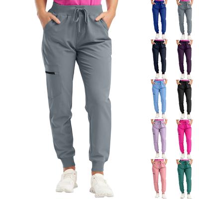 Damenhose, einfarbig, lässige Sporthose mit Taschen und Jogginghose mit Kordelzug