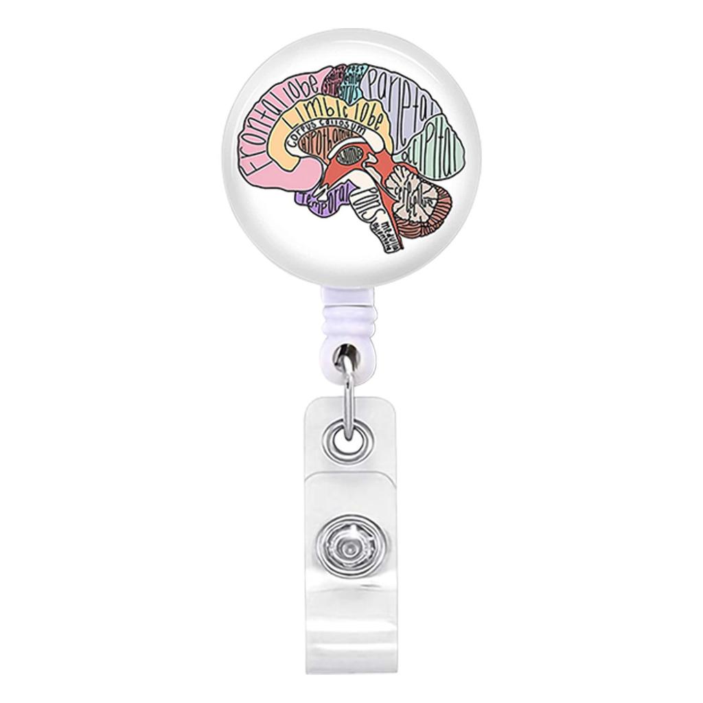 Cute Ambulance Retractable Nurse Badge Reel Clip Cartoon Medicine Doctor Students IC ID Card Badge Holder