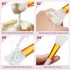 4-Piece Soft Silicone Face Mask Brushes – Ideal for Mud Masks, Skincare, Body Lotion & Butter
