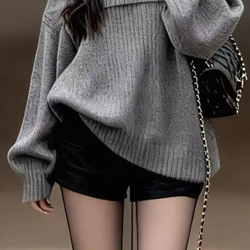 

Women s High Waist Black Shorts: Slimming Bodycon for Spring, Autumn, Winter 2026 XL (recommended 116-130 jin) чёрный