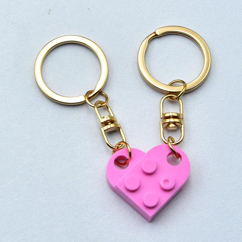 Colorful Detachable Heart Keychain Pendant Gift