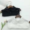 Perfect Match New Design Shirt Lapel Fake Collar Ladies Hollow Out Flower Button Half Shirt Detachable Collar Removable Neckwear False Ties